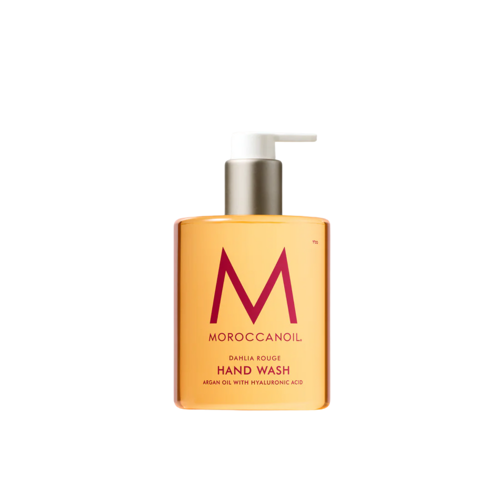 Moroccanoil Hand Wash Dahlia Rouge – savon mains parfum floral raffiné

