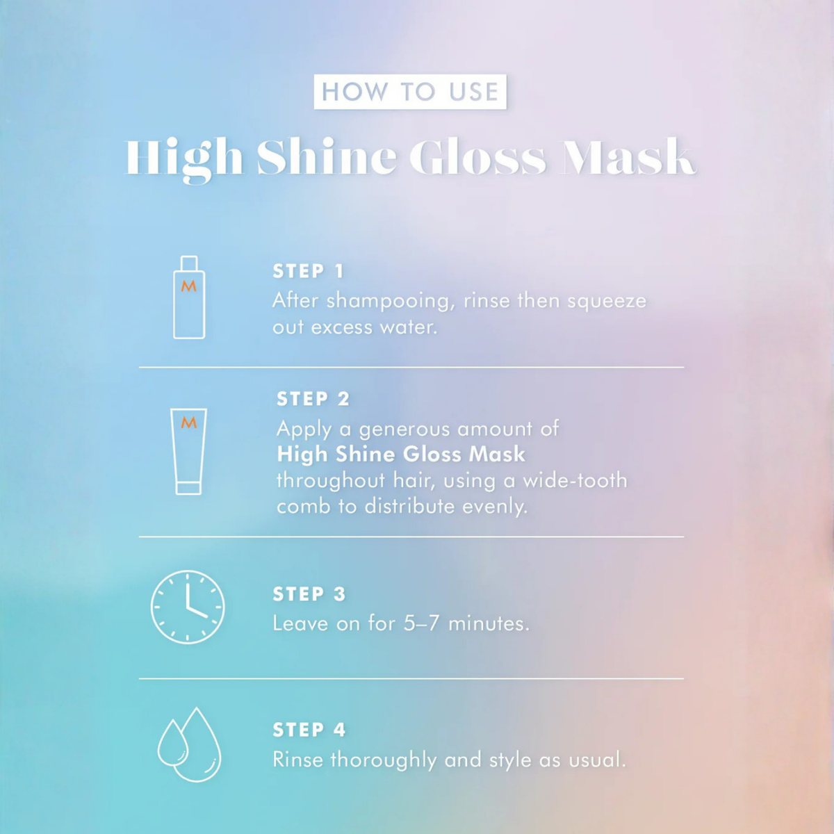 Pot du Moroccanoil High Shine Gloss Mask, masque capillaire brillant pour cheveux nourris et lumineux à l’huile d’argan
