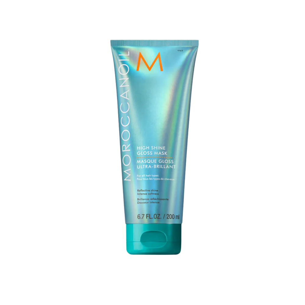 Pot du Moroccanoil High Shine Gloss Mask, masque capillaire brillant pour cheveux nourris et lumineux à l’huile d’argan

