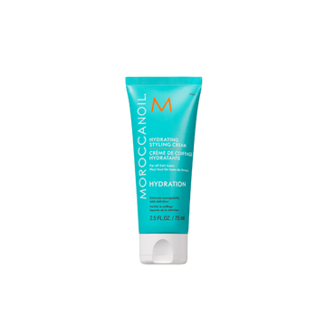 Flacon de Moroccanoil Hydrating Styling Cream, lotion coiffante hydratante à l’huile d’argan pour cheveux brillants et sans frisottis

