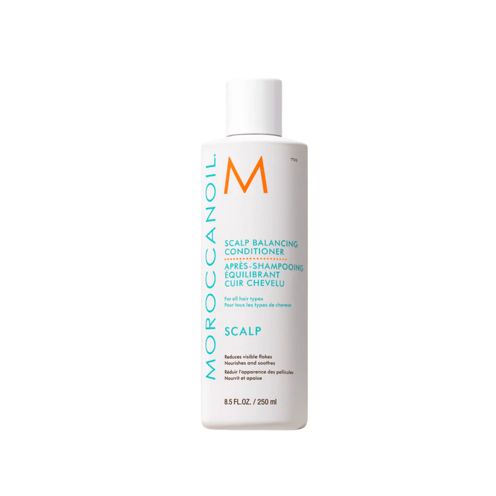 Flacon Moroccanoil Scalp Balancing Conditioner 250 ml, après-shampoing apaisant pour cuir chevelu sec ou gras

