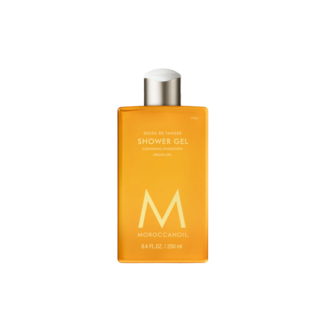 Flacon 250 ml Moroccanoil Shower Gel Soleil de Tanger, gel douche hydratant parfum clémentine, gingembre frais et fleur de bigaradier à l’huile d’argan.

