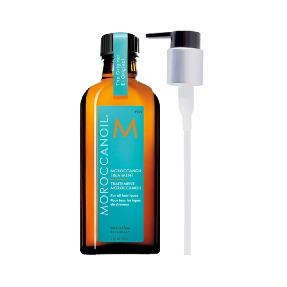 Flacon Moroccanoil® Traitement Original avec pompe et huile dorée

