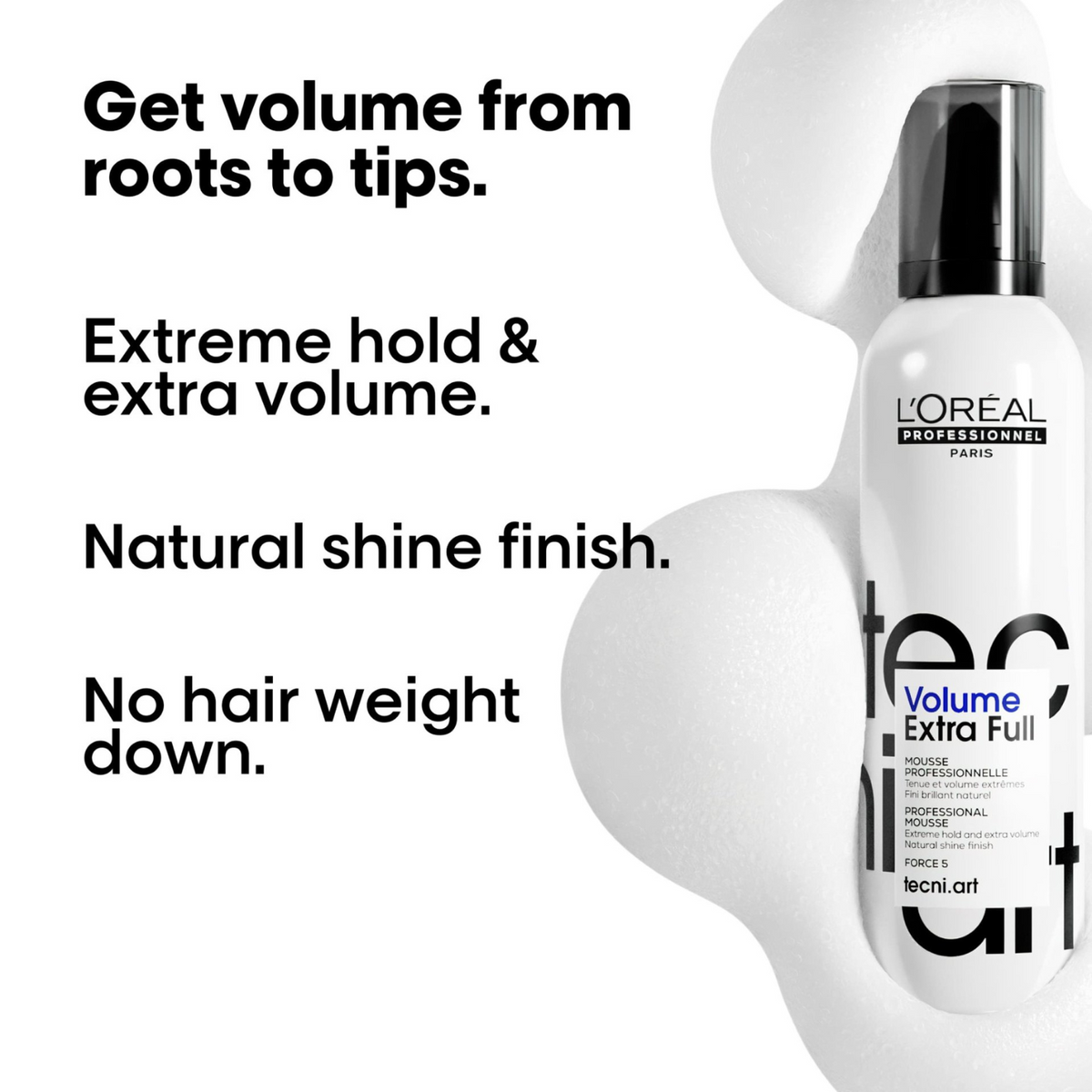 Mousse Full Volume Extra L'Oréal Professionnel 250 ml – Mousse volumisante
