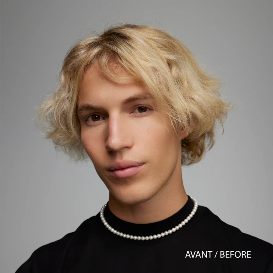 Avant après cheveux ondulés mousse texturisante plage