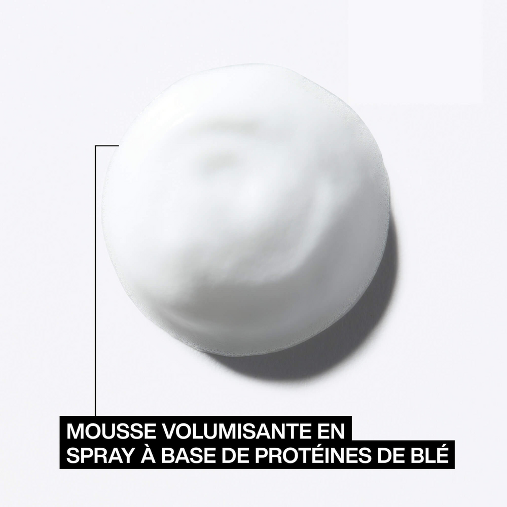Flacon mousse-spray Root Lifter (Guts 10) de Redken, posé sur fond neutre.