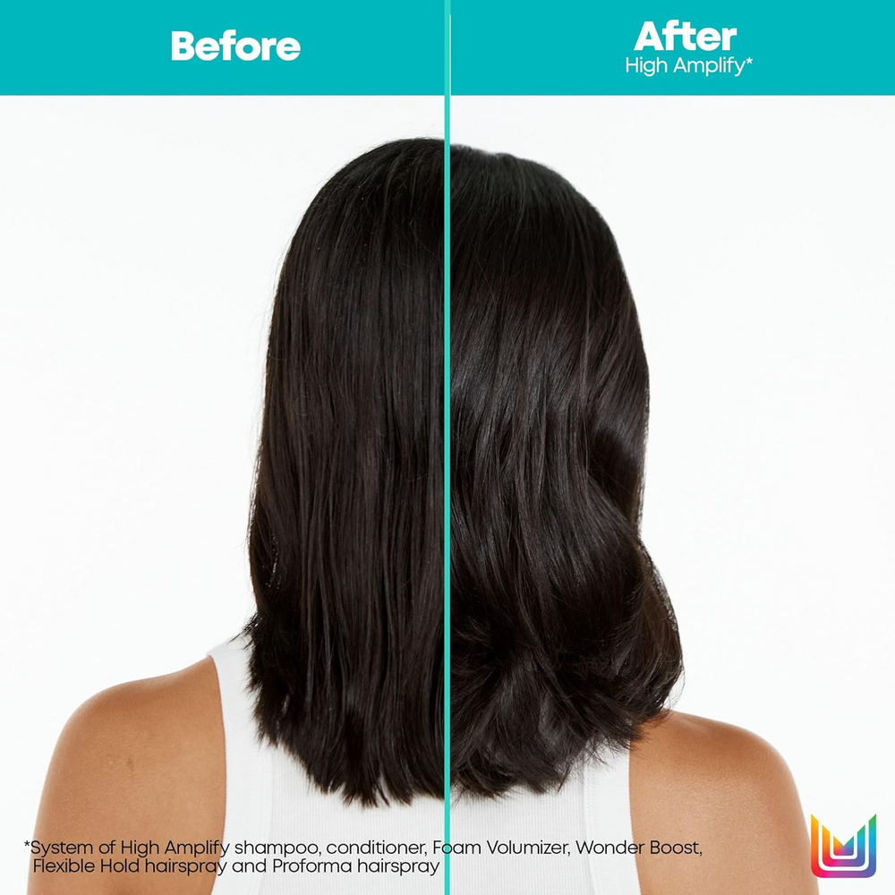 Flacon de mousse volumisante Matrix High Amplify – soin léger pour cheveux fins