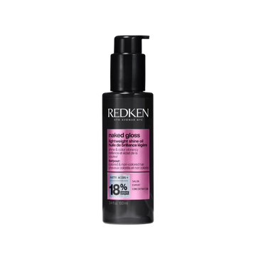 Flacon Naked Gloss Redken – huile légère pour brillance éclat et protection thermique