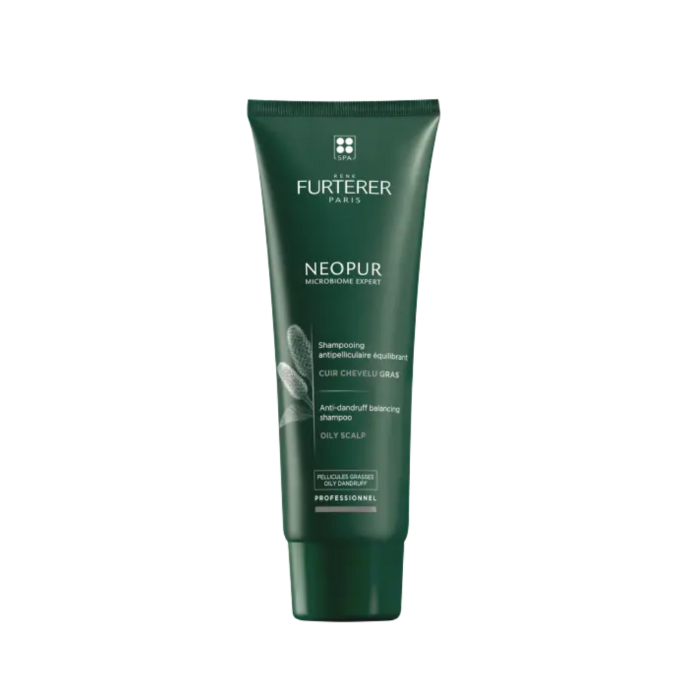 Flacon de 200 ml de Neopur Shampooing Équilibrant Anti‑Pelliculaire René Furterer, soin purifiant pour cuir chevelu gras.

