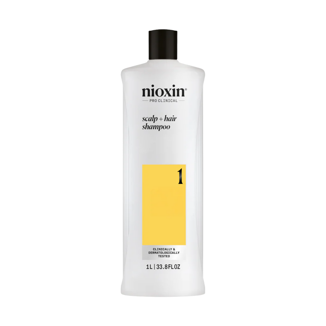 Shampoing Nioxin System 1 Cleanser pour cuir chevelu purifié et cheveux naturels affinés