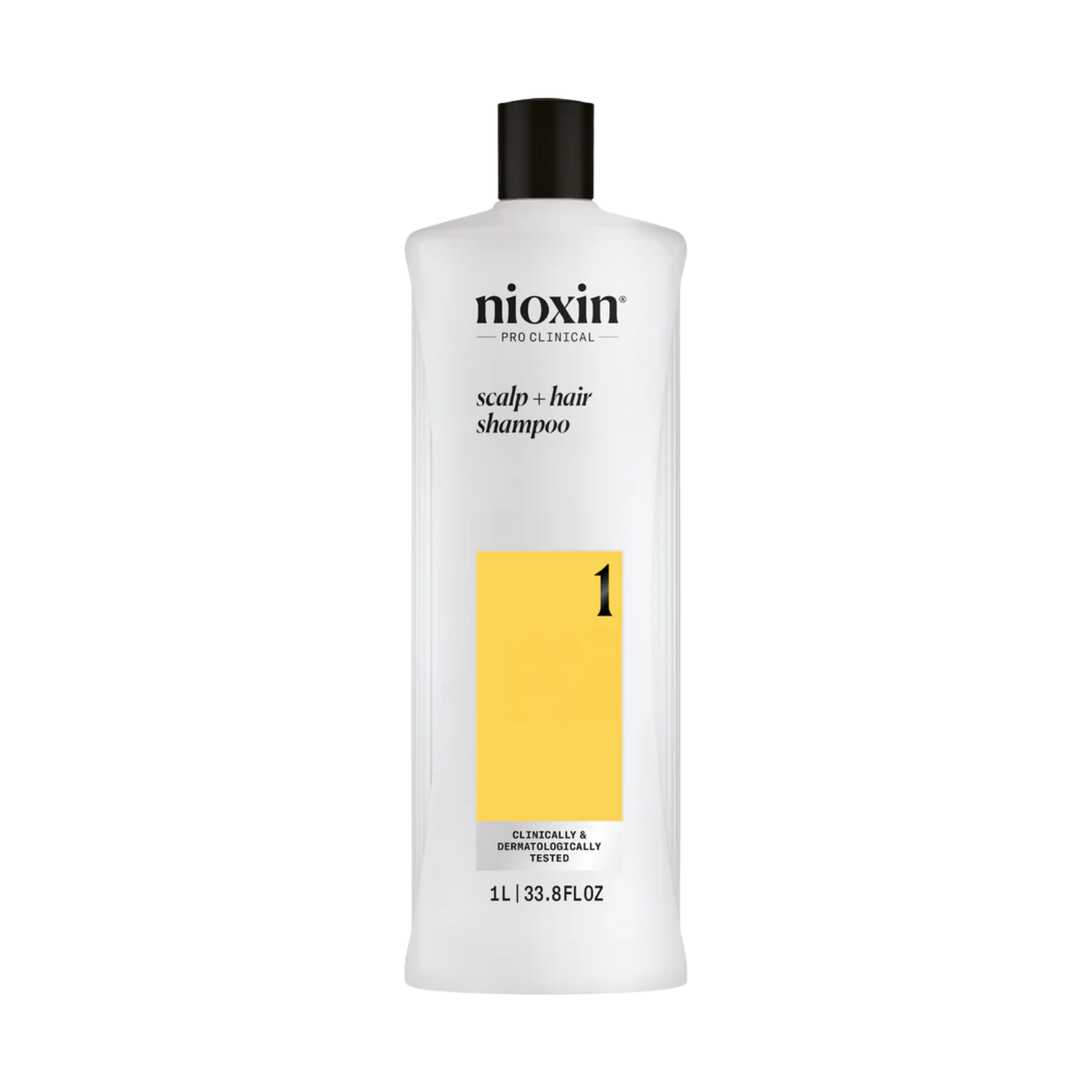 Shampoing Nioxin System 1 Cleanser pour cuir chevelu purifié et cheveux naturels affinés