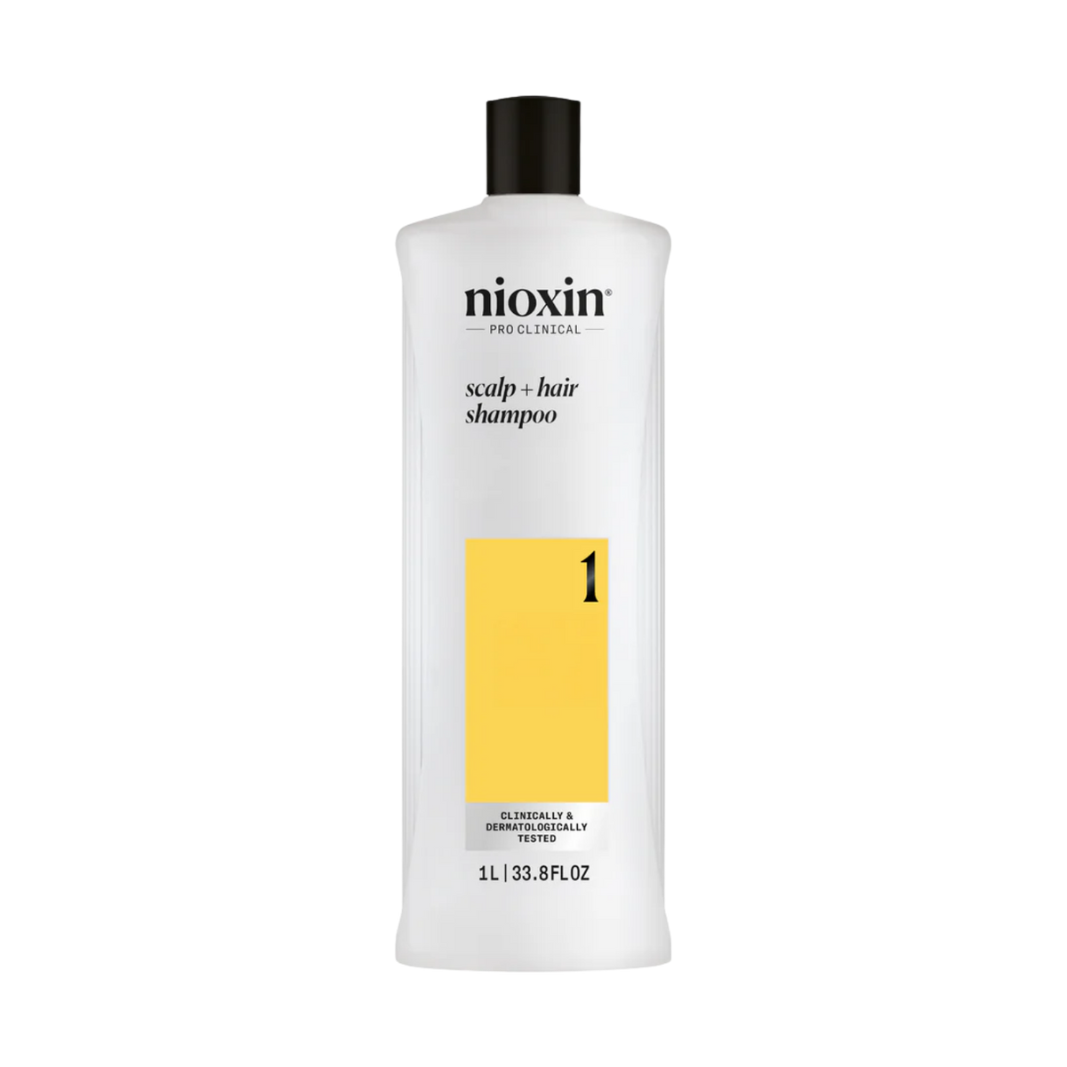 Shampoing Nioxin System 1 Cleanser pour cuir chevelu purifié et cheveux naturels affinés