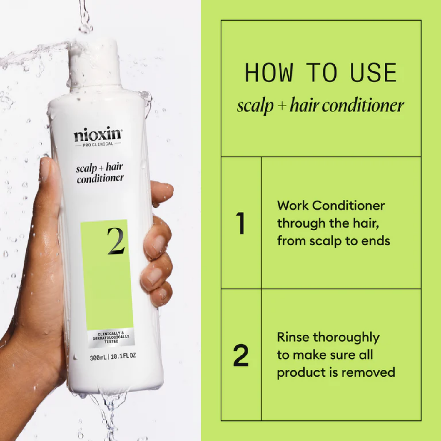 Après-shampoing Nioxin System 2 pour cheveux naturels avec affinement avancé