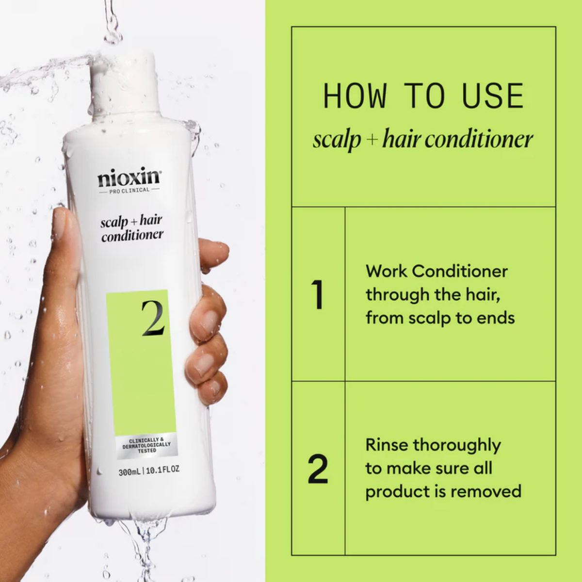 Après-shampoing Nioxin System 2 pour cheveux naturels avec affinement avancé