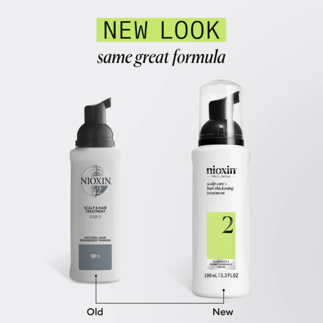 Soin sans rinçage Nioxin System 2 pour cuir chevelu et cheveux naturels clairsemés