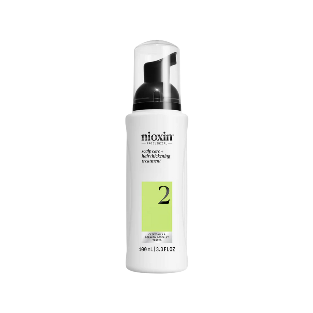 Soin sans rinçage Nioxin System 2 pour cuir chevelu et cheveux naturels clairsemés