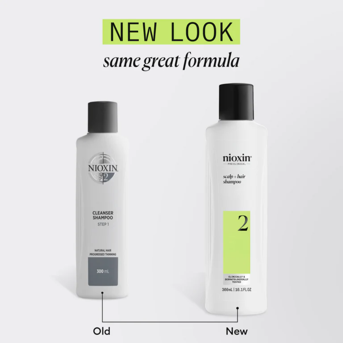 Shampoing Nioxin System 2 Cleanser pour cuir chevelu purifié et cheveux naturels avec affinement avancé