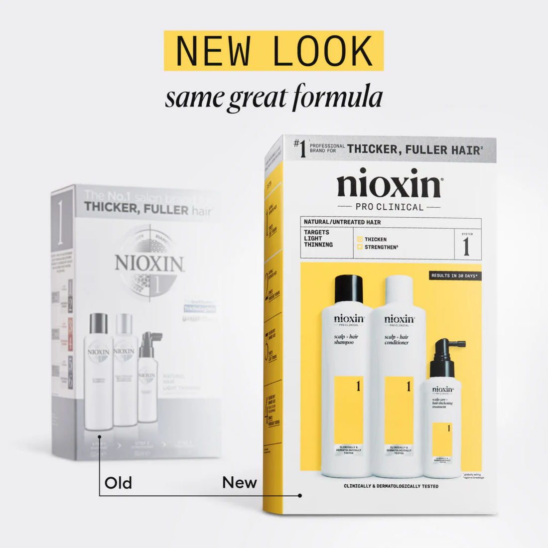 Kit Nioxin System 1 soin cuir chevelu complet shampooing après-shampooing traitement cheveux clairsemés