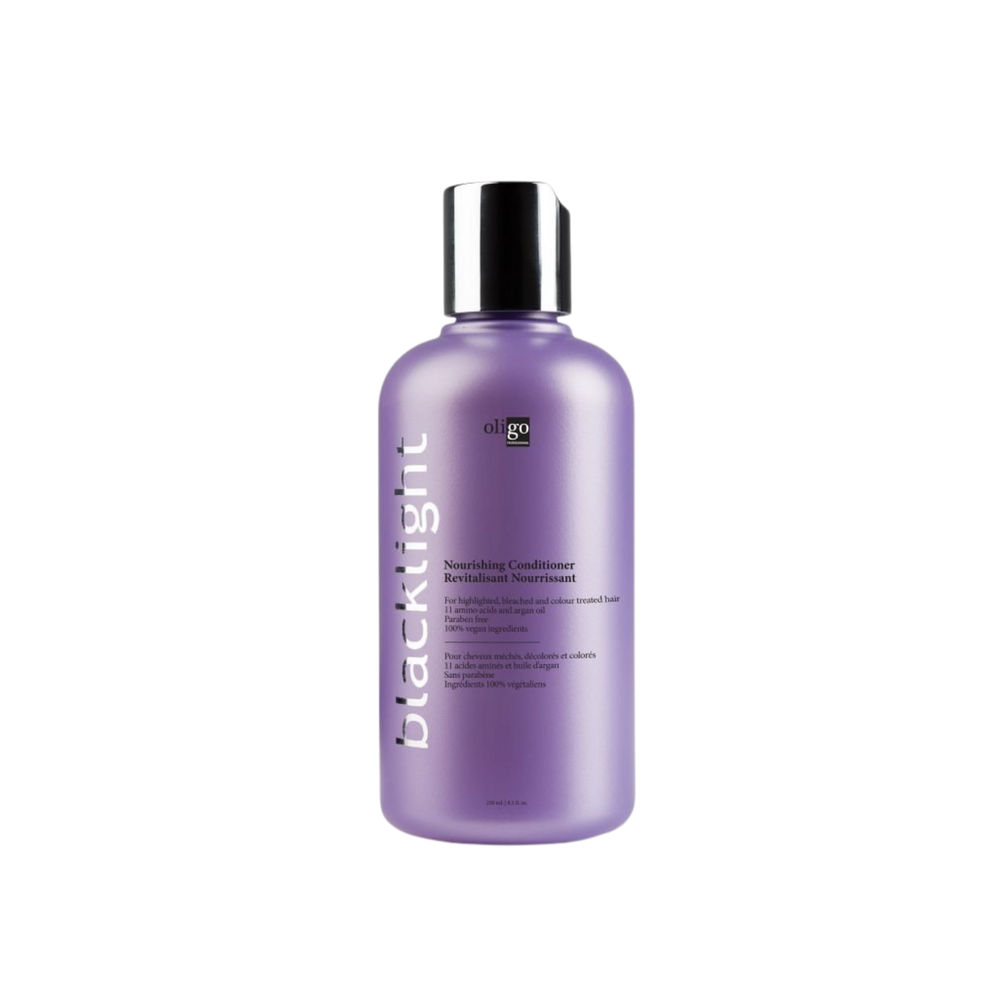 « Flacon du Nourishing Conditioner Oligo Professionnel – soin réparateur pour cheveux colorés »