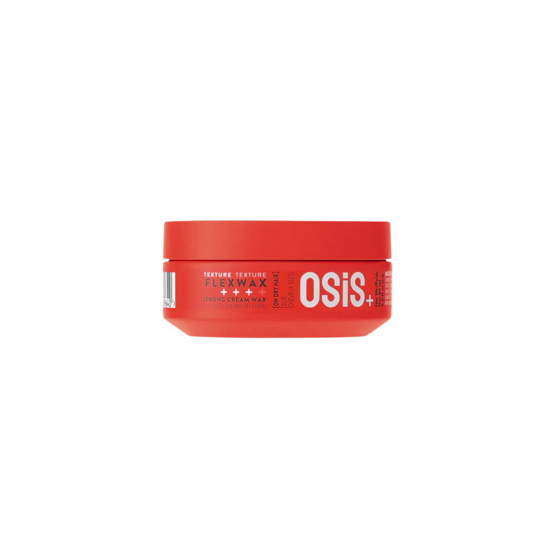 Pot rouge Schwarzkopf OSiS+ Flexwax 85 ml, cire-crème coiffante ultra-forte

