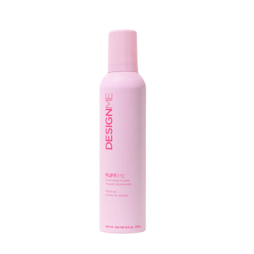 Flacon de 250 ml de mousse volumisante PUFF.ME, texture légère pour volume rebondi