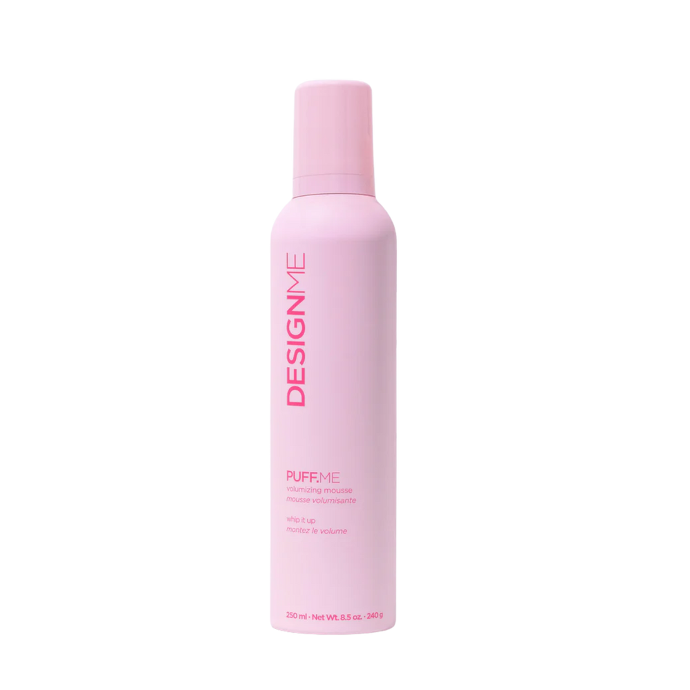 Flacon de 250 ml de mousse volumisante PUFF.ME, texture légère pour volume rebondi