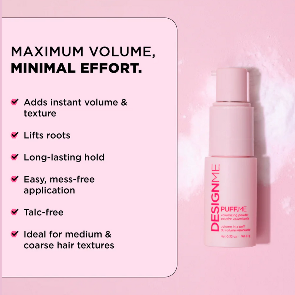 Aérosol de 9 g de poudre volumisante PUFF.ME pour cheveux moyens à épais