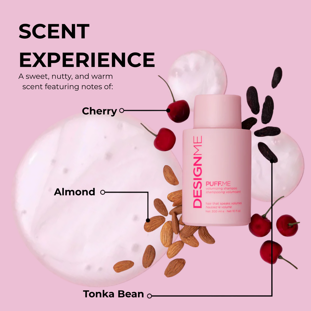 Flacon de shampooing PUFF.ME 300 ml pour volume léger et naturel
