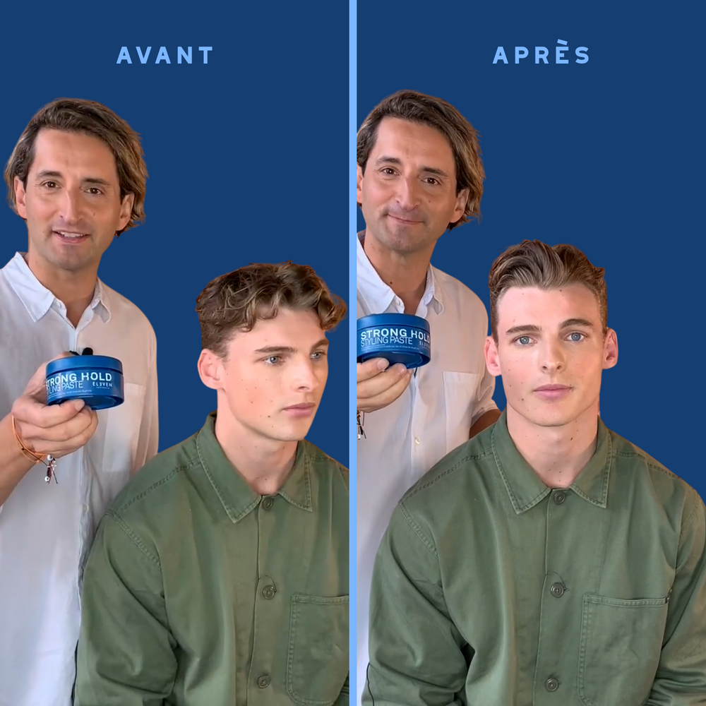Pot de la pâte coiffante Strong Hold Styling Paste ELEVEN Australia, texture mate
