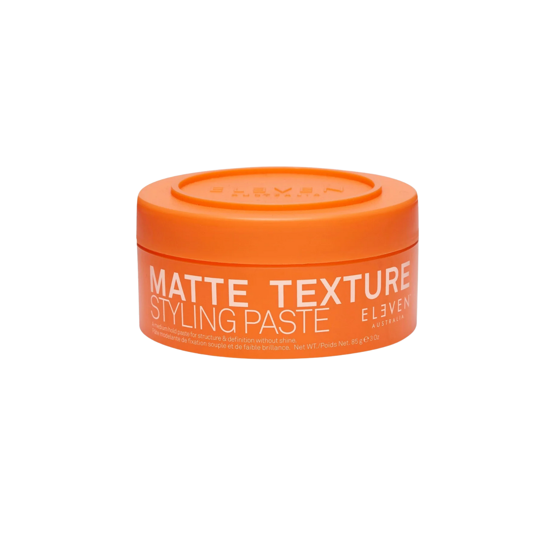 Pot de pâte coiffante Matte Texture Styling Paste ELEVEN Australia, texture mate, 85 g