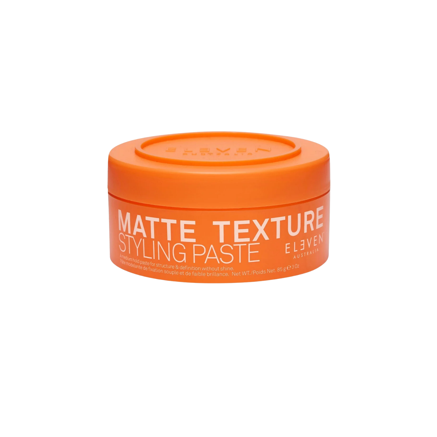 Pot de pâte coiffante Matte Texture Styling Paste ELEVEN Australia, texture mate, 85 g