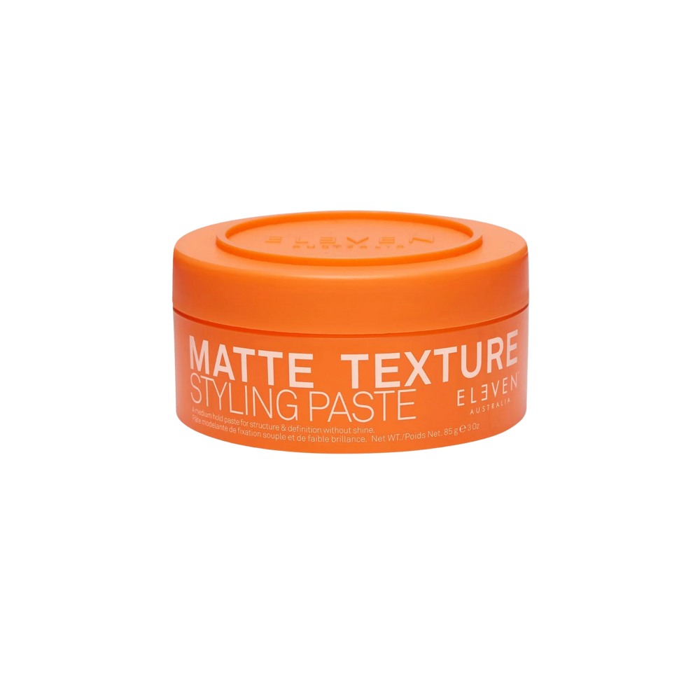 Pot de pâte coiffante Matte Texture Styling Paste ELEVEN Australia, texture mate, 85 g