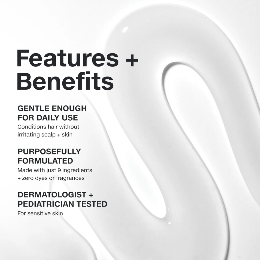 Après-shampooing Paul Mitchell Clear Essential Conditioner sans parfum, soin doux hydratant pour cuir chevelu sensible et cheveux légers.