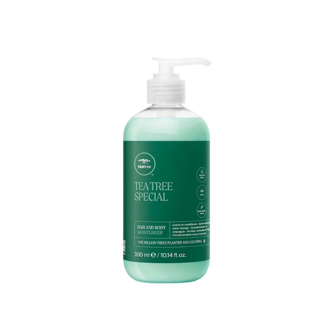 Soin Paul Mitchell Tea Tree Hair and Body Moisturizer, hydratant 2 en 1 pour cheveux et peau, leave-in léger apaisant à la menthe et lavande.
