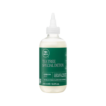 Masque capillaire Paul Mitchell Tea Tree Hair and Scalp Treatment, soin hydratant et apaisant pour cuir chevelu sensible, cheveux doux et rafraîchis.
