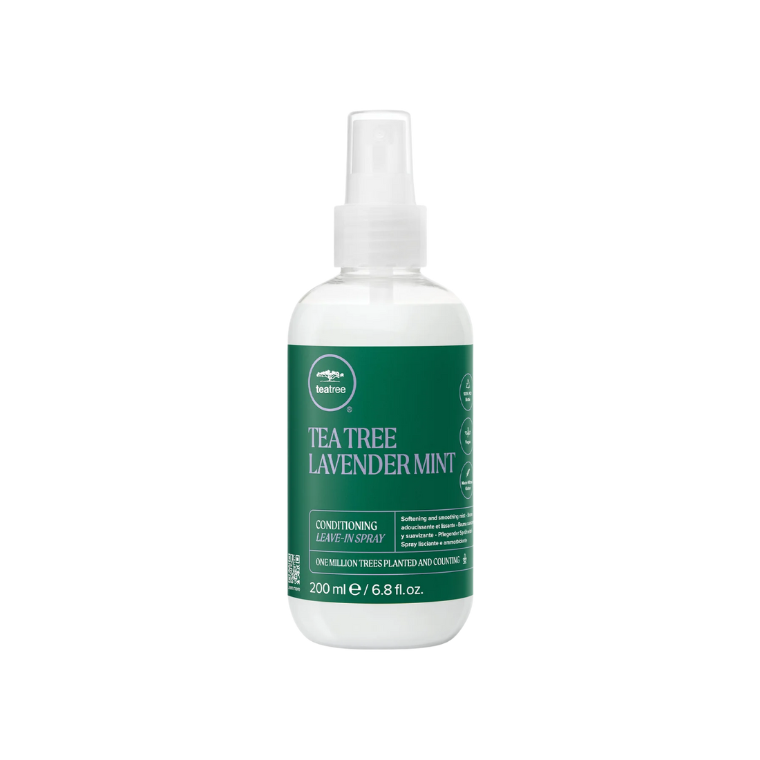 Spray sans rinçage Paul Mitchell Tea Tree Lavender Mint Conditioning Leave-In Spray, soin hydratant et démêlant anti-frisottis pour cheveux secs et épais.