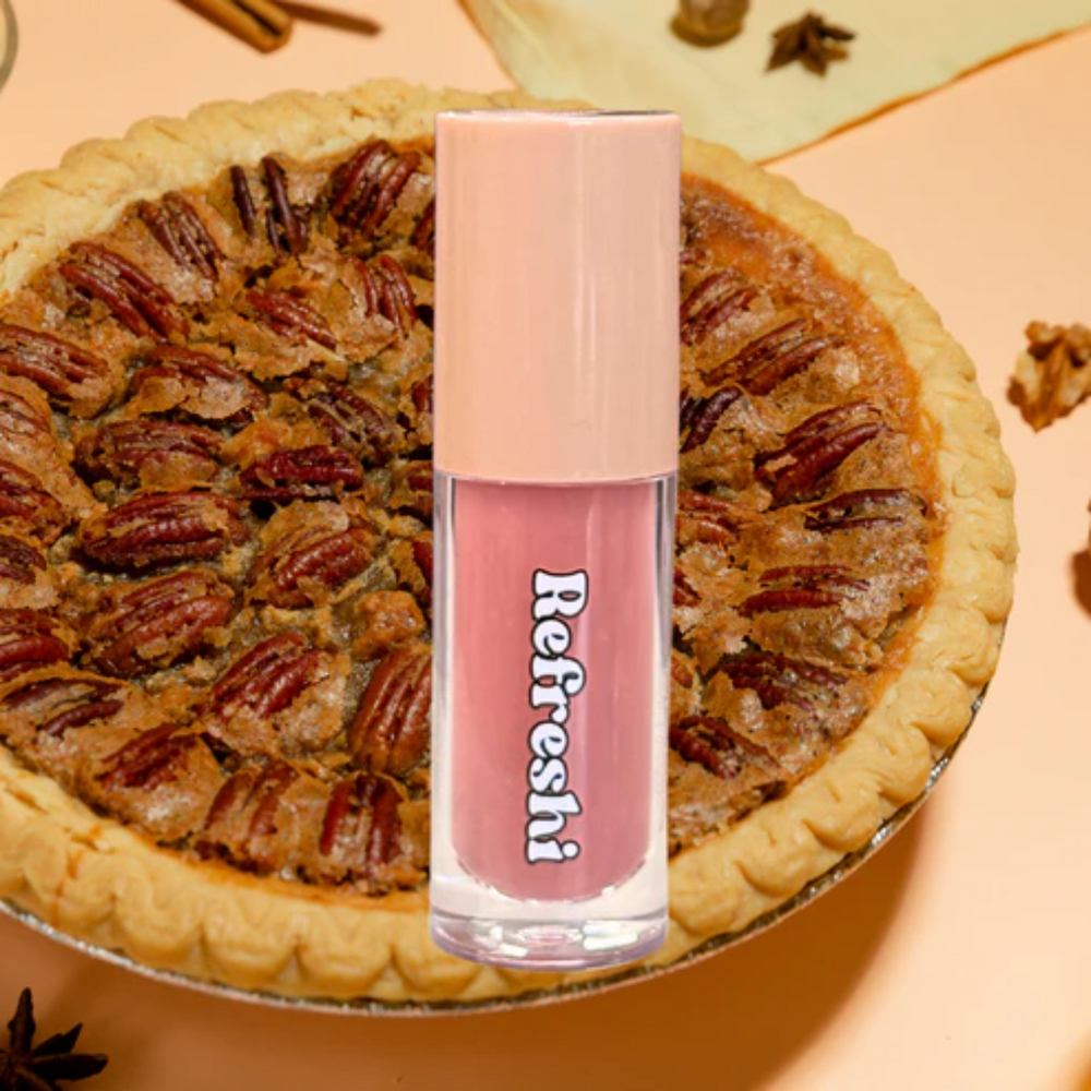 Tube 4 ml Pecan Pie Lip Oil Refreshi, texture brillante et nourrissante, bulles anti-débordement

