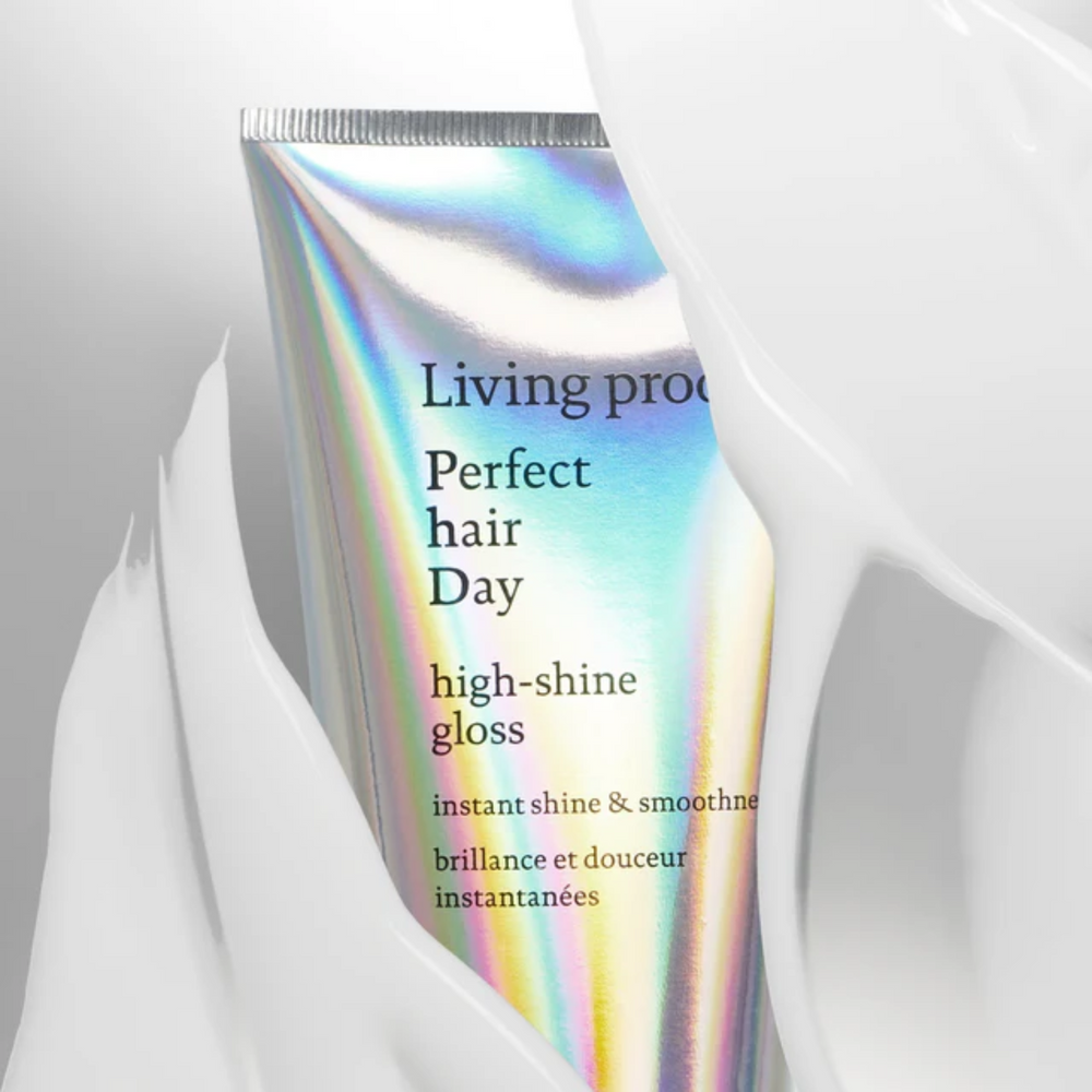Flacon de Perfect Hair Day High Shine Gloss Living Proof – soin brillance instantanée pour tous types de cheveux – 118ml

