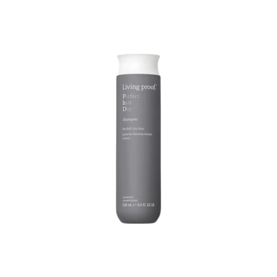 Flacon de Perfect Hair Day Shampoo Living Proof – shampooing multi-bénéfices pour cheveux brillants et sains – 236ml

