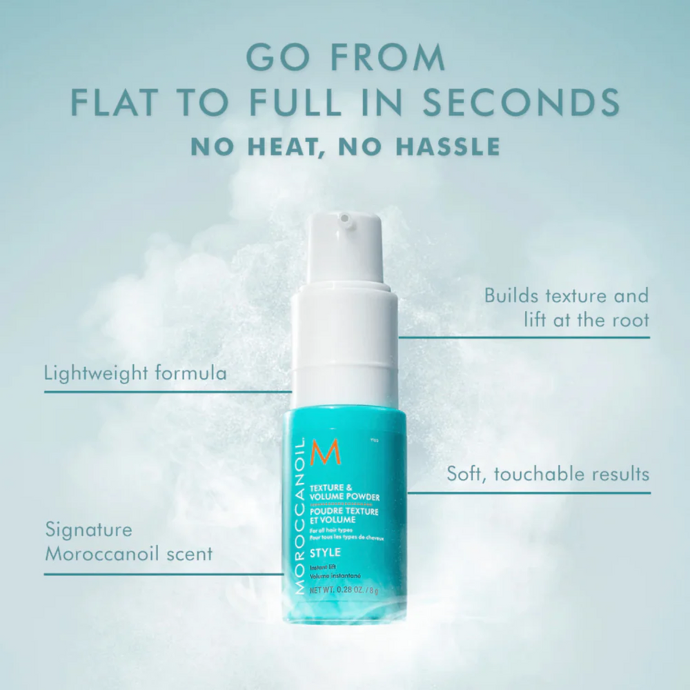 Poudre Volume & Texture Moroccanoil – effet lift instantané pour cheveux plats ou fins

