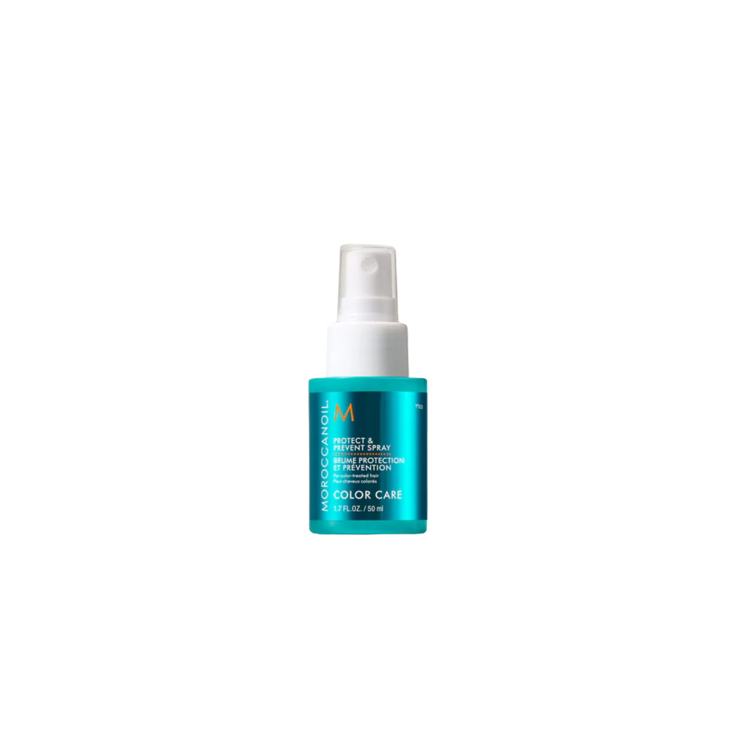 Bouteille de 160 ml de Moroccanoil Protect & Prevent Spray avec arôme signature et usage pour soin capillaire.


