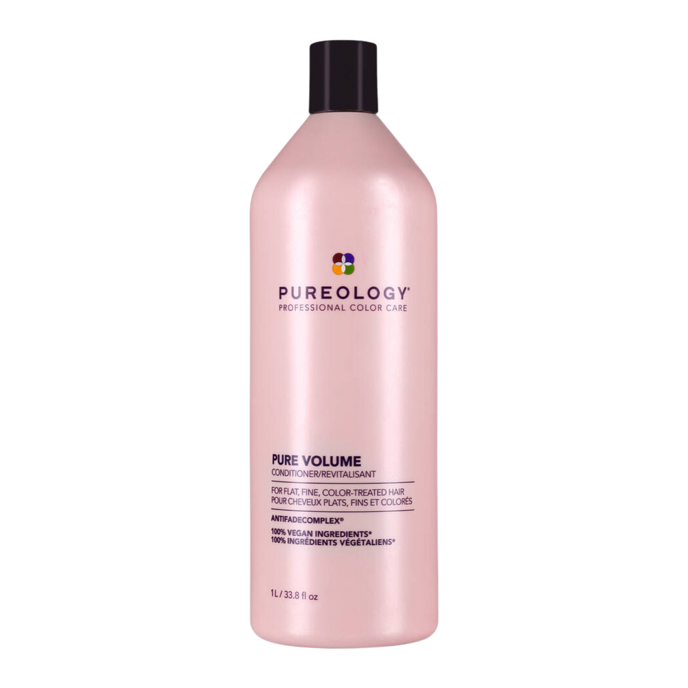 Après-shampoing Pure Volume Pureology – soin vegan sans sulfates pour cheveux fins, apporte volume léger et protège la couleur