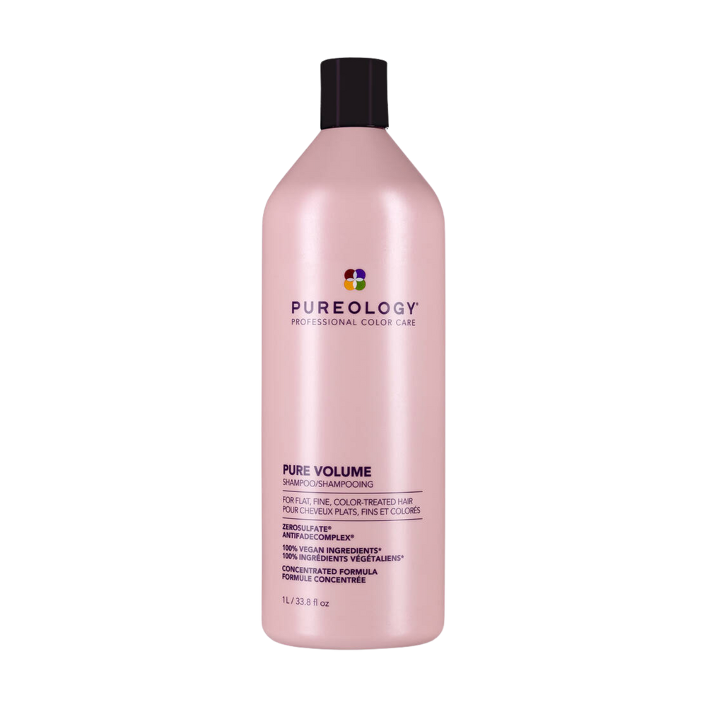 Pure Volume Shampoo Pureology – soin vegan sans sulfates pour cheveux fins, apporte volume léger et protège la couleur