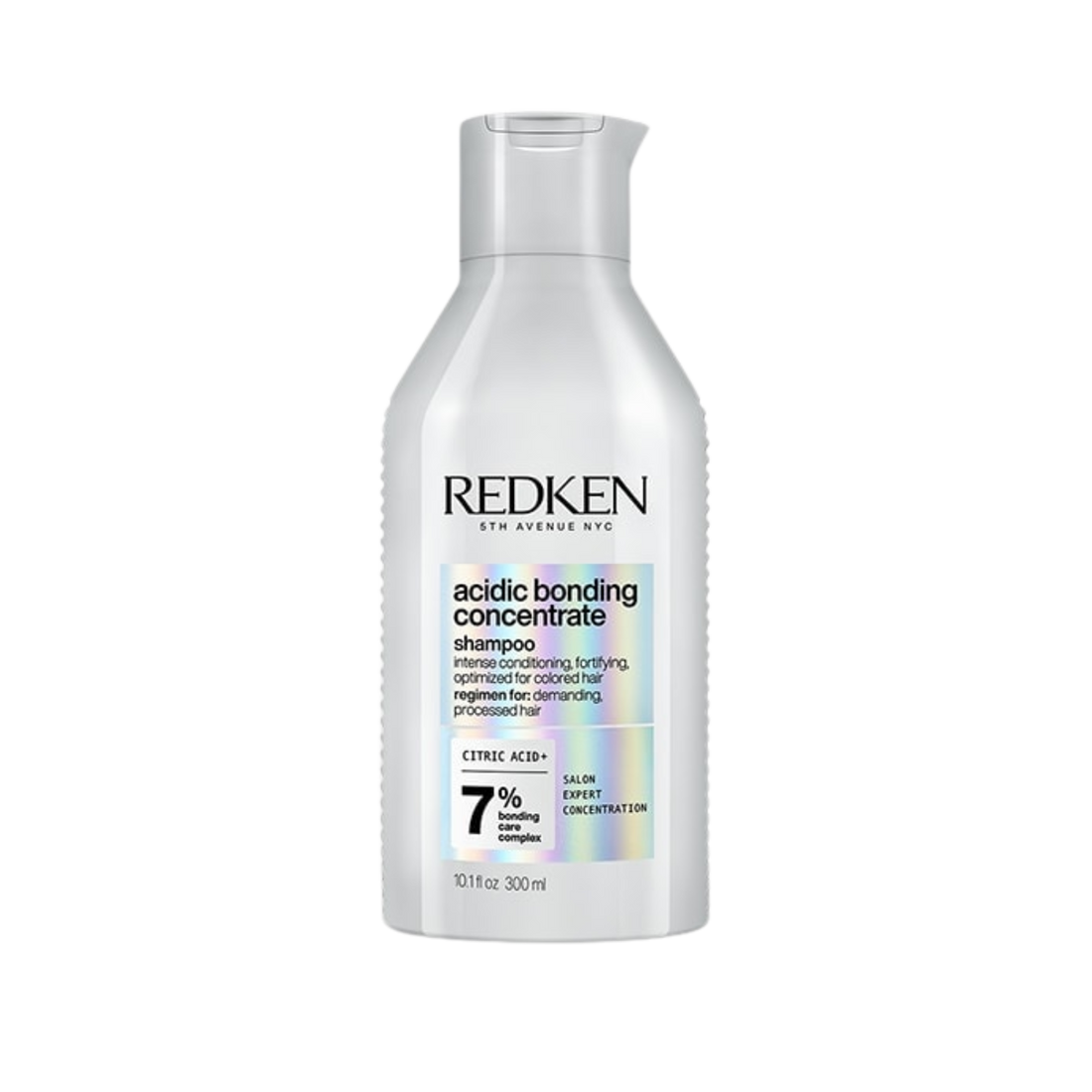 Flacon du shampoing Redken Acidic Bonding Concentrate, soin réparateur sans sulfate pour cheveux abîmés