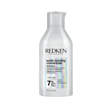 Flacon du shampoing Redken Acidic Bonding Concentrate, soin réparateur sans sulfate pour cheveux abîmés