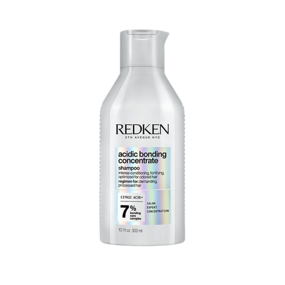Flacon du shampoing Redken Acidic Bonding Concentrate, soin réparateur sans sulfate pour cheveux abîmés
