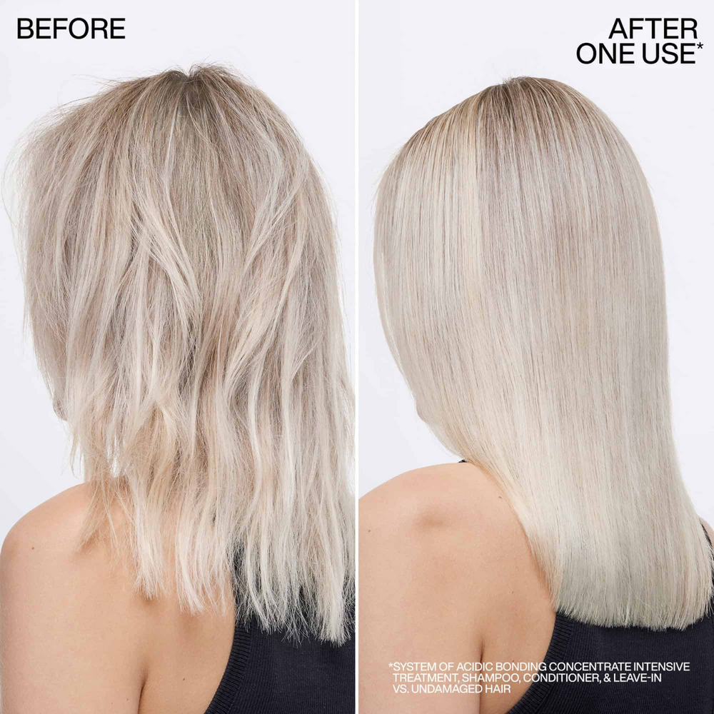 Flacon de Redken Acidic Bonding Concentrate Intensive Treatment, soin réparateur pour cheveux fragilisés