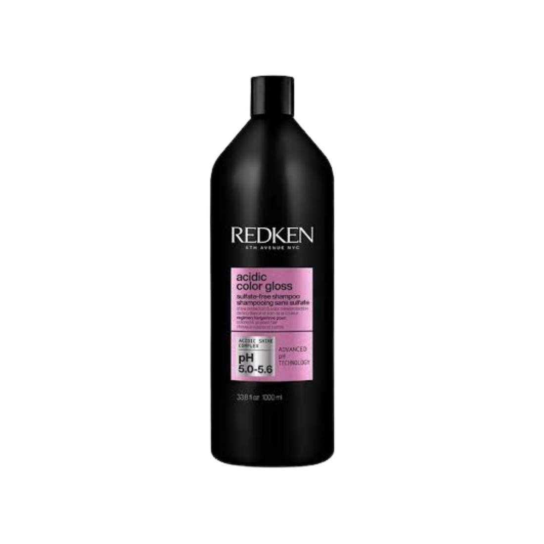 Flacon du shampoing Redken Acidic Color Gloss sans sulfate sur fond neutre