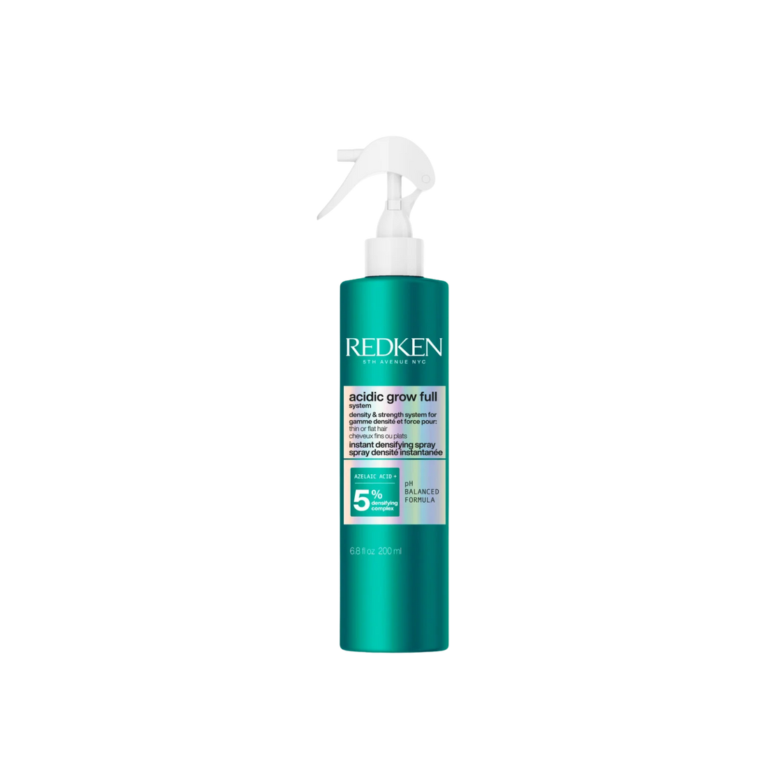 Spray densifiant Redken Acidic Grow Full pour cheveux fins, soin capillaire sans rinçage volumisant avec protection thermique.