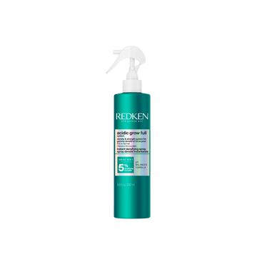 Spray densifiant Redken Acidic Grow Full pour cheveux fins, soin capillaire sans rinçage volumisant avec protection thermique.